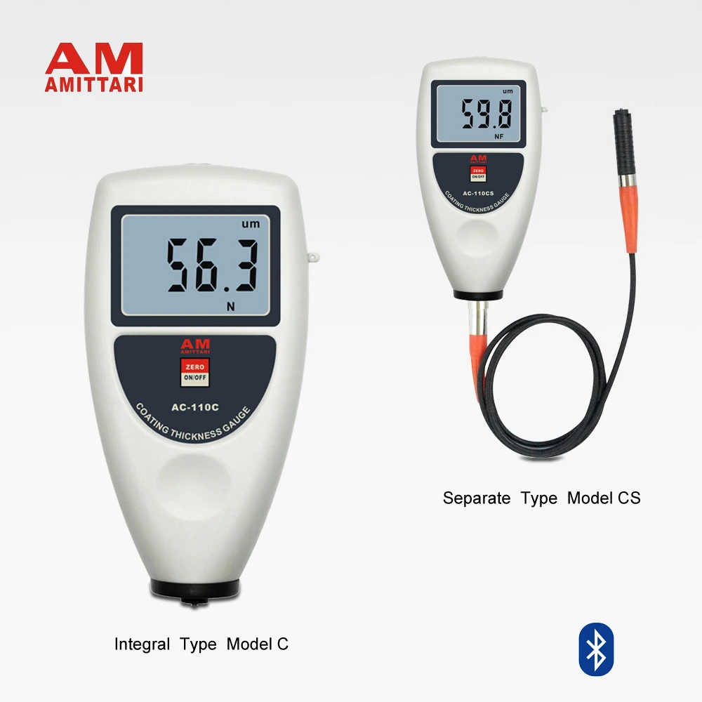 

Brand Genuine AMITTARI Digital Coating Thickness Gauge Meter USB BLUETOOTH DATA OUTPUT F&NF