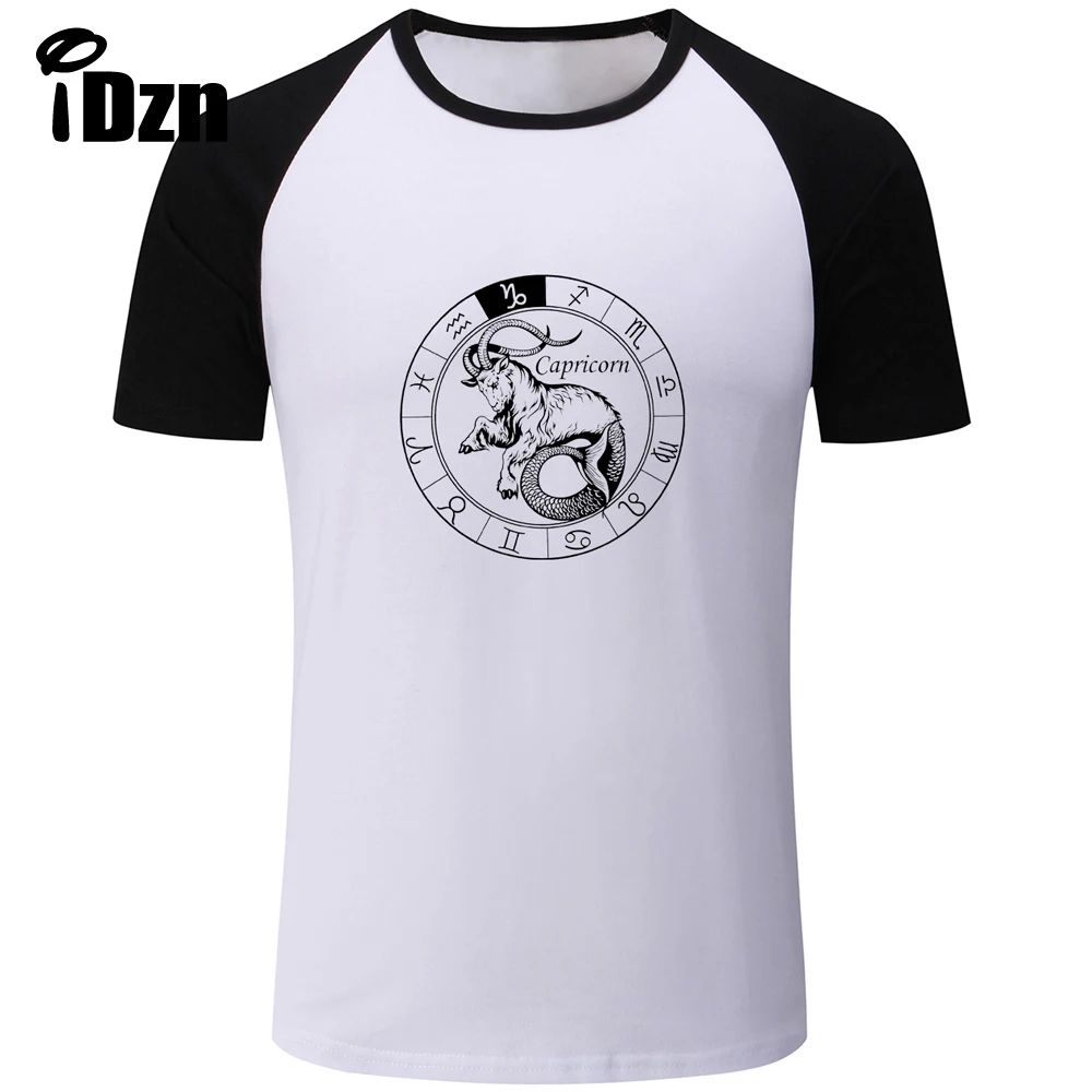 Летняя мужская футболка унисекс 12 созвездий символ Козерога 22 декабря по 19