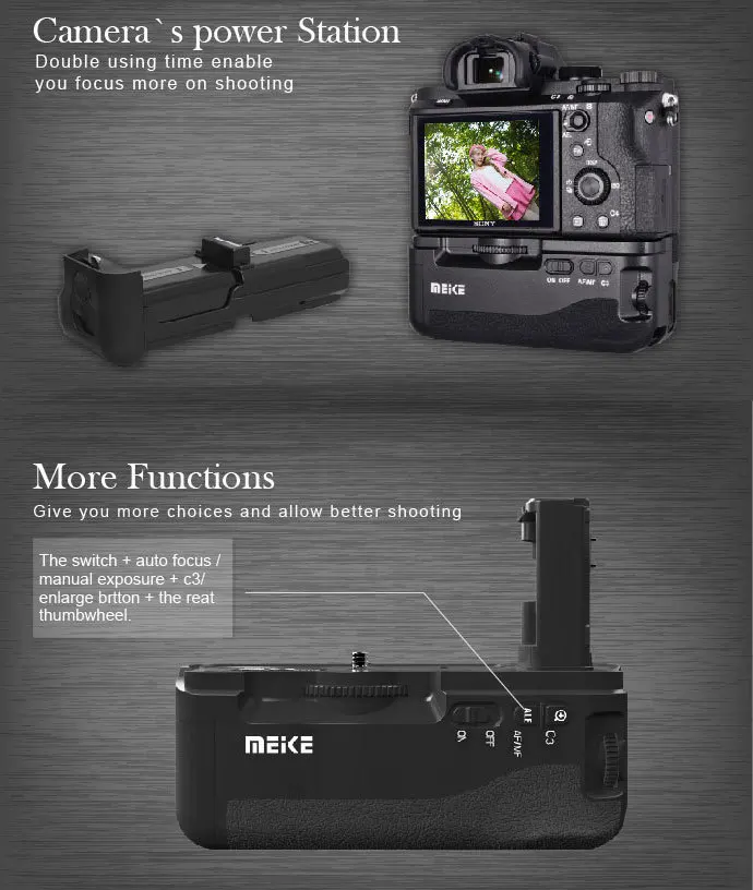 Встроенная батарея беспроводного управления для Sony A7 II as Sony VG-C2EM