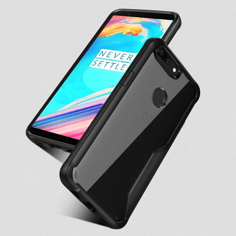 Luooyd антидетонационных чехол для OnePlus 5 т прозрачный ПММА и ТПУ силиконовый Коке