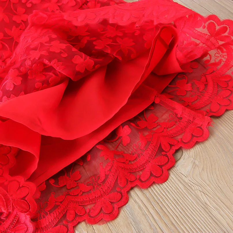 Детские платья для девочек vestido Модная одежда маленьких кружевные праздничные