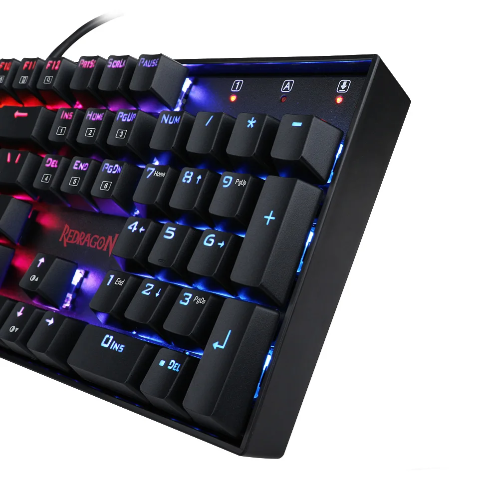 Механическая клавиатура Redragon K551 VARA RGB синий переключатель Outemu эргономичный