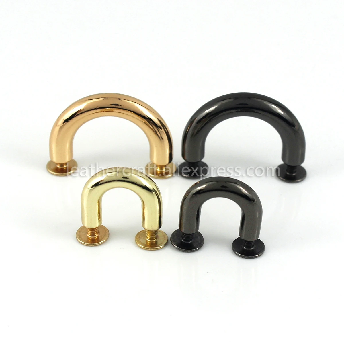 Металлический D образный соединитель для сумок 2 шт. якорные пряжки мост с винтами