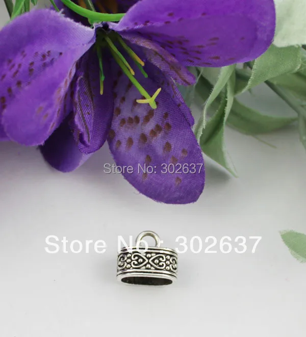 

FREE SHIPPING 15 pcs Tibetan silver Spirla heart 12x7mm Cord end cap A19531
