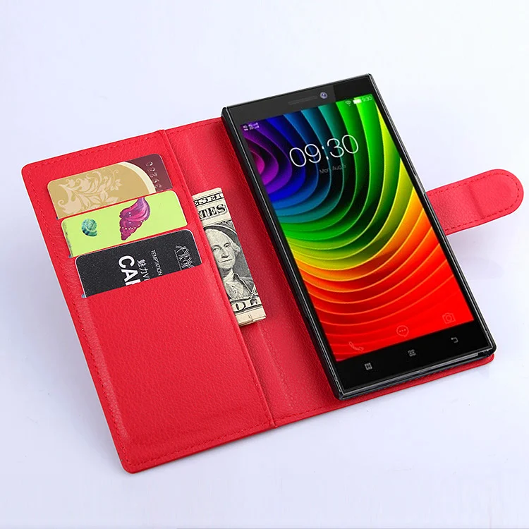 Модный кожаный чехол кошелек из зернистой ПУ кожи для lenovo Vibe Z2 защитный флип