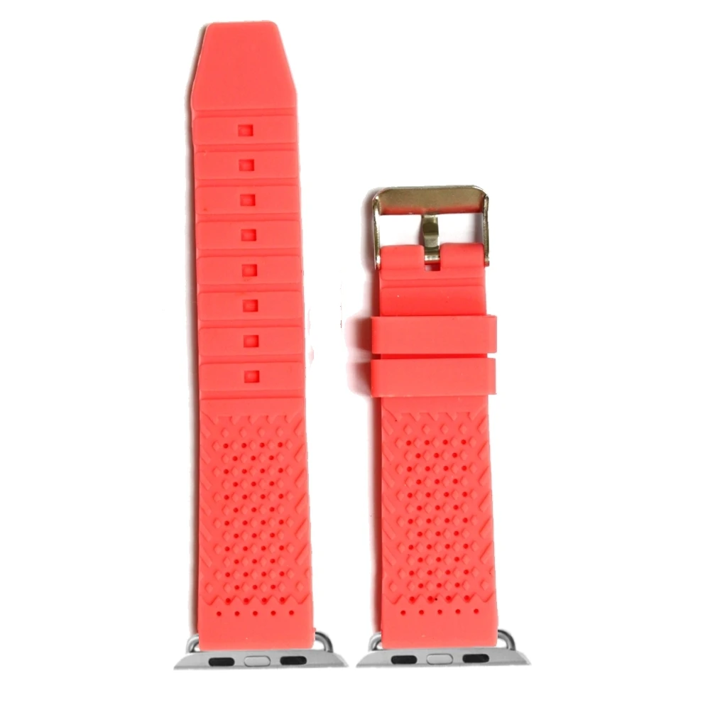 38 мм неоновый красный цвет модные силиконовые часы ремешок Замена для Apple iWatch