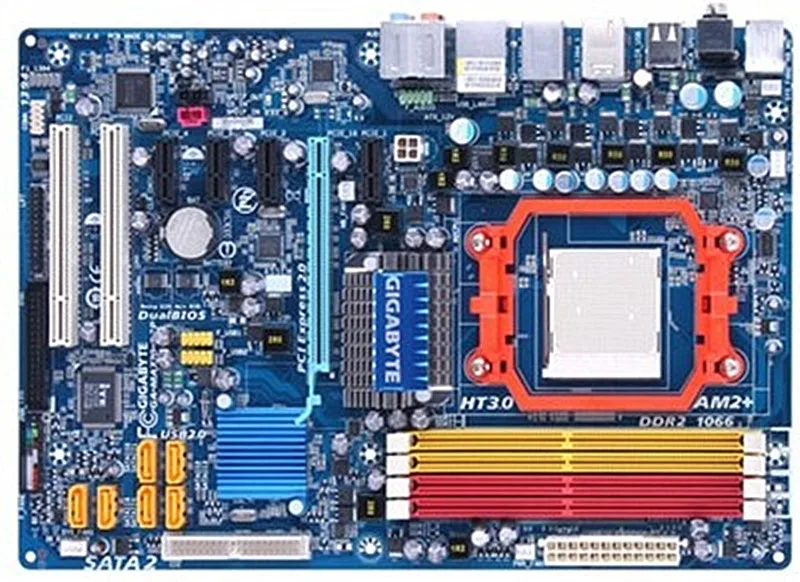 Для Gigabyte GA-MA770-US3 оригинальная б/у настольная материнская плата MA770-US3 770 Socket AM2 + DDR2 в