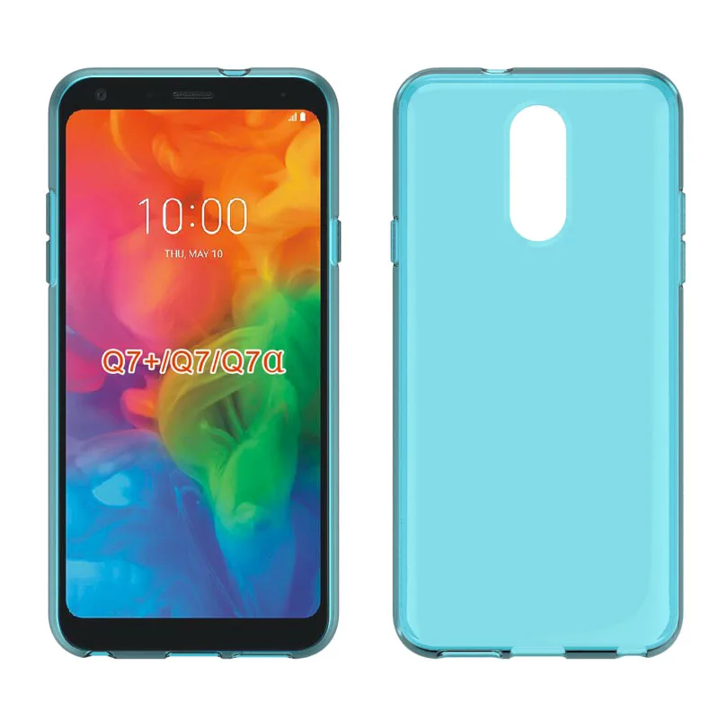 Skid-proof Soft TPU Transparent Silicone Clear Case Cover for LG Q7/Q7 plus/Q7 | Мобильные телефоны и аксессуары
