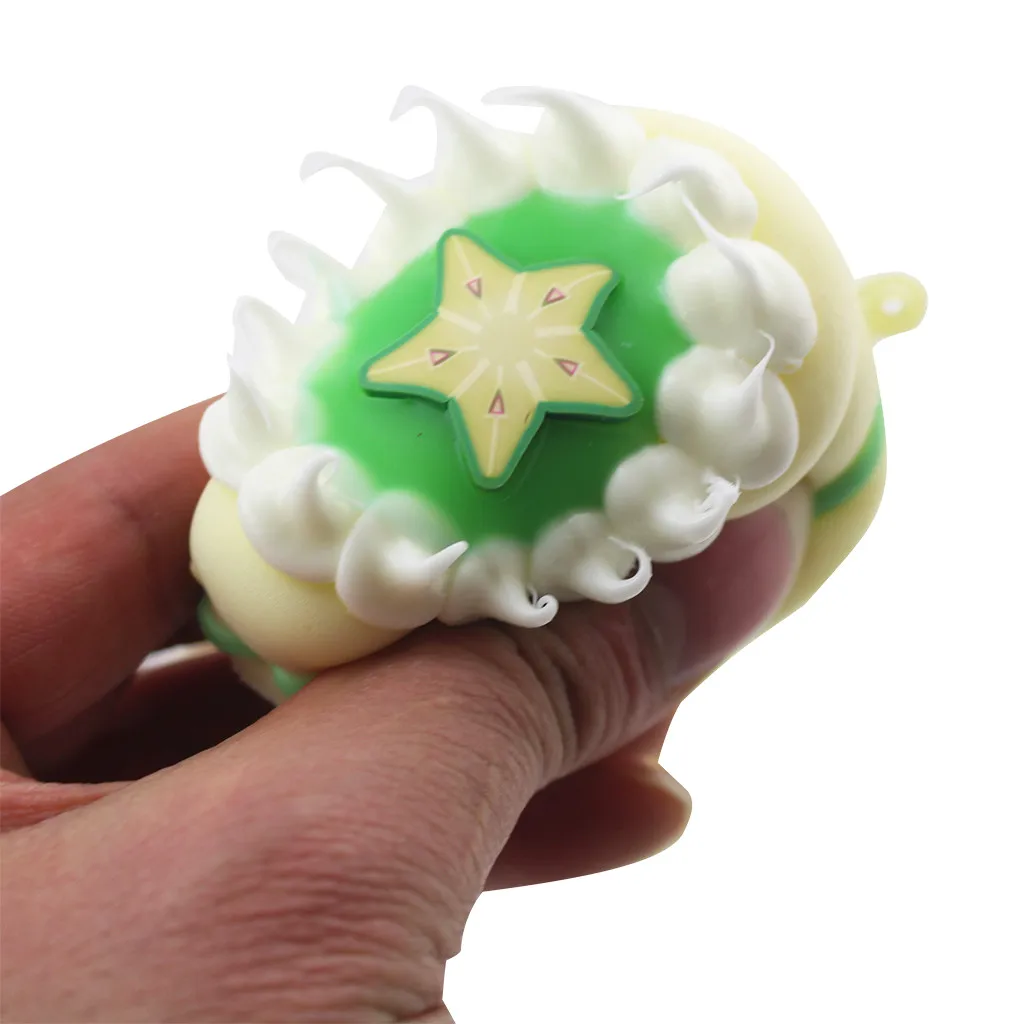 6 шт. новый мягкий красочный мультфильм Мороженое Сжимаемый медленно