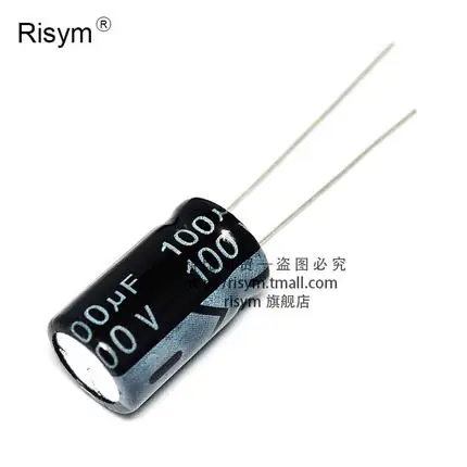 

High quality 20 pcs/lot 100V 100UF 10*16mm 100uf 100v electrolytic kapasitor baru ic ...