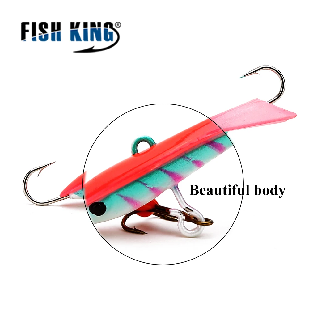 FISH KING 1 шт. 12 г/6 5 см приманки для подледной рыбалки зимняя приманка жесткая