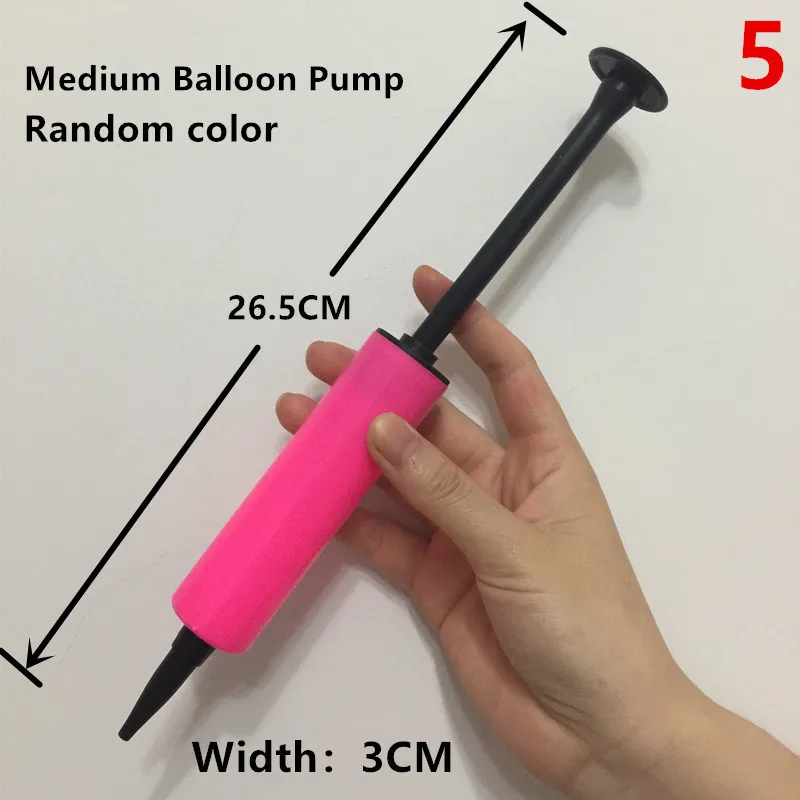 5-Medium balloon pum Аксессуары для воздушного шара воздушный шар лента воздушный насос Арка палочка фиксированная балон для взрослых детей день рождения Свадебные украшения балон - Цвет: 5-Medium balloon pum