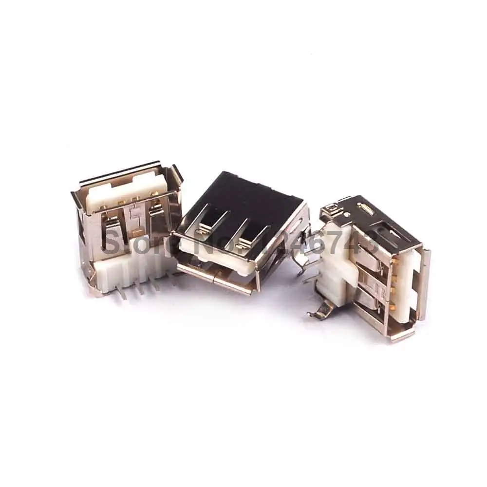 100 шт. 4 контактный разъем USB типа А Smd|connector 4pin|4pin femaleconnector smd |