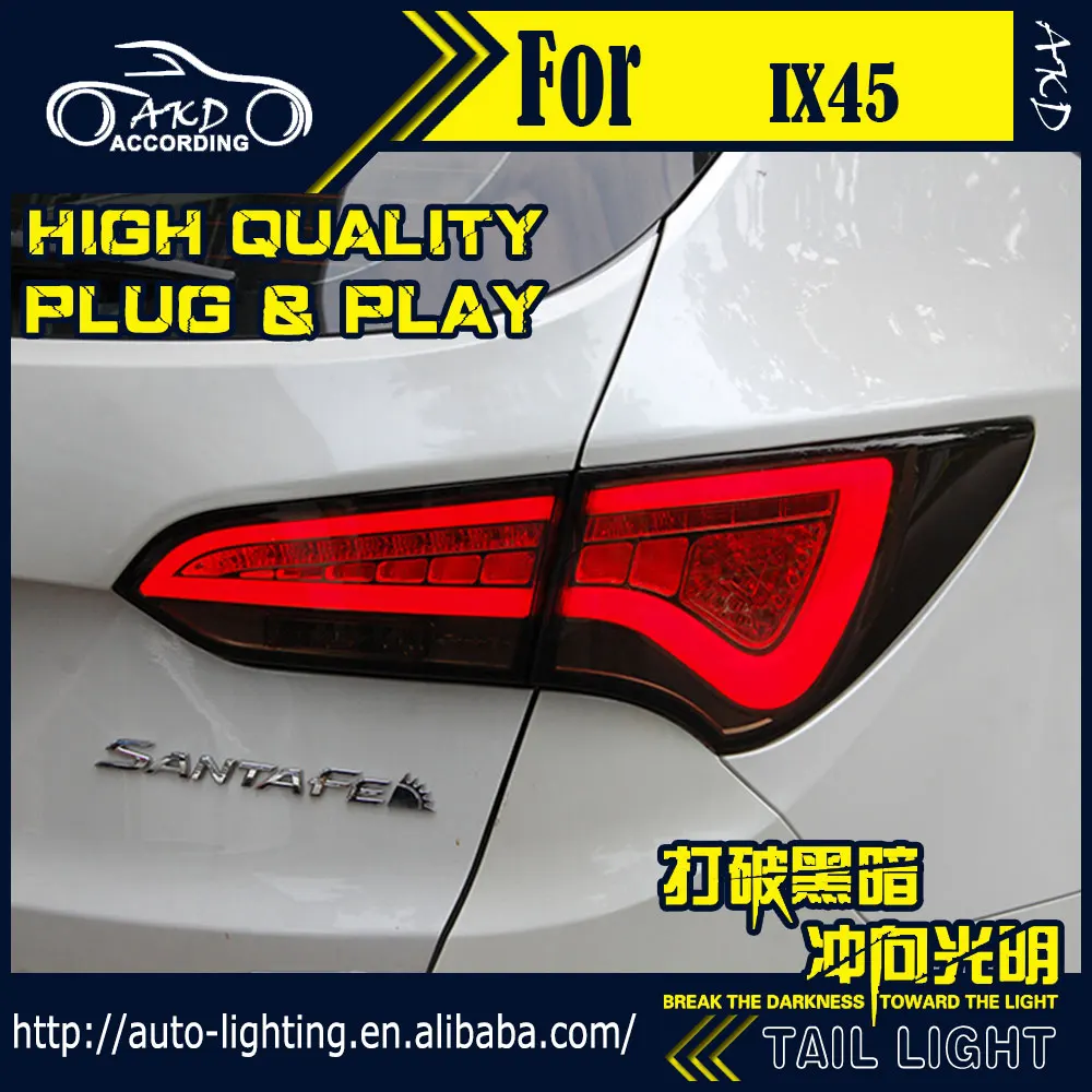 AKD автомобильный Стайлинг задний фонарь для hyundai IX45 задний светильник s Santa Fe светодиодный задний светильник светодиодный сигнальный светодиодный DRL Стоп задний фонарь аксессуары