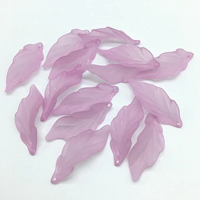 38mm Purple 29 мм/38 мм акриловые Полупрозрачные Матовые Лепестковые листья бусины для ювелирных изделий Аксессуары для рукоделия подходят для ювелирных изделий ручной работы подарки для детей - Цвет: 38mm Purple