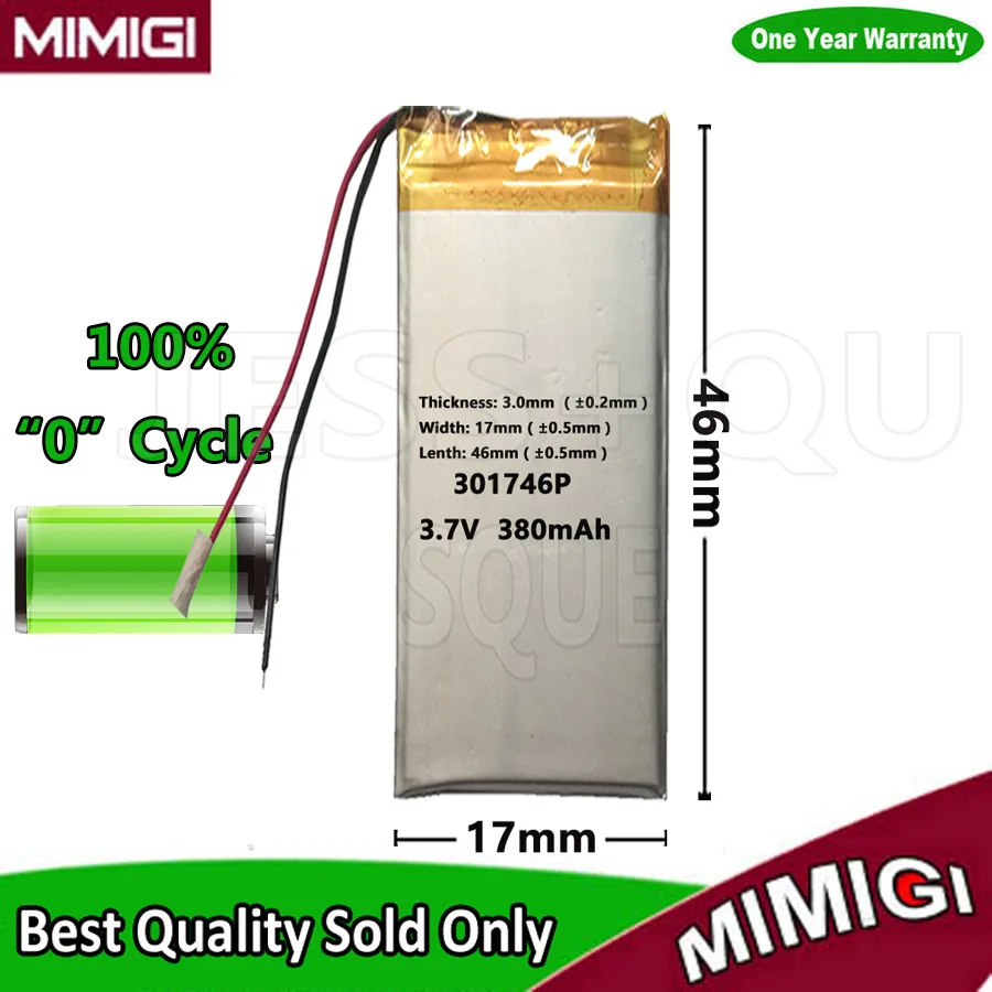 3 7 V 380mAh 301845 301745 батарея для MP3 MP4 Bluetooth динамик DIY подарок игрушка стилус Gogear MIX III