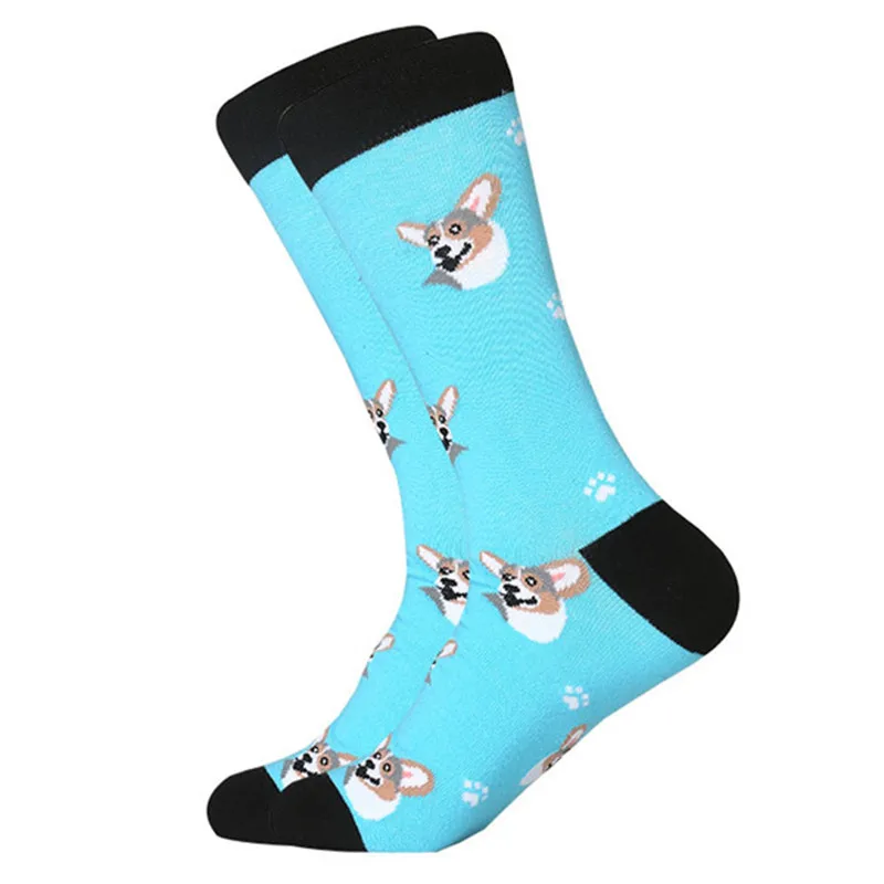 LETSBUY/модные мужские носки; Цвет чесаного хлопка; сезон осень-зима; теплые дышащие парные длинные носки для мужчин и женщин; счастливые свадебные подарки