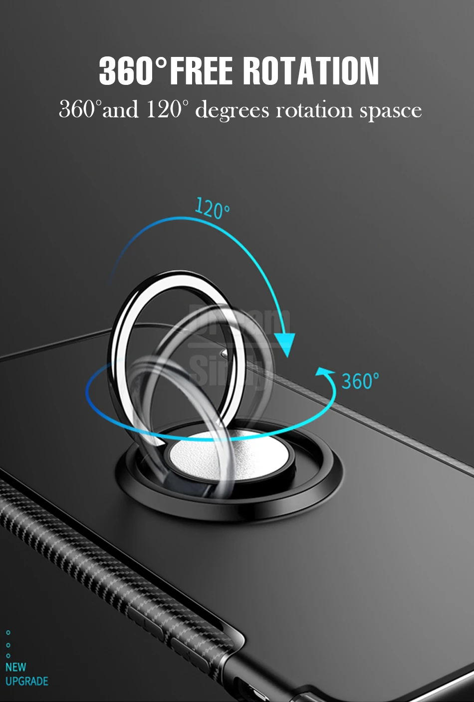 Роскошные Магнит автомобильный держатель кольцо Case для ксиоми Xiaomi Pocophone F1 противоударный чехол для Xiaomi A2 Lite Redmi 6 Pro Чехол для телефона
