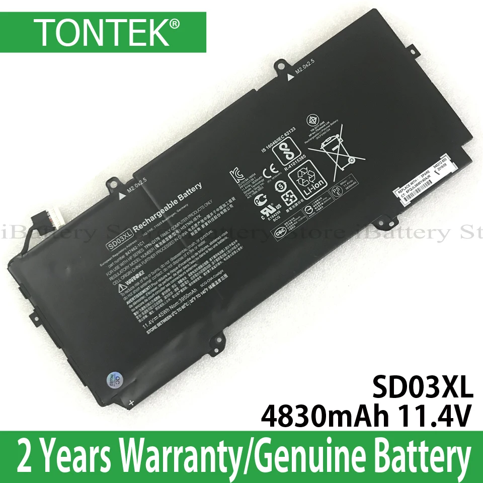 

Оригинальный аккумулятор SD03XL для HP Chromebook 13 G1 Core m5 Series HSTNN-IB7K 847462-1C1 848212-850
