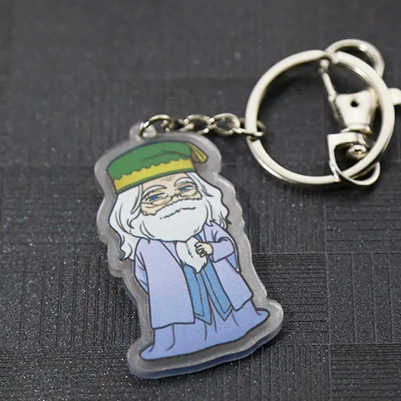 34 3D Harri ПВХ Брелок фигурка игрушка Добби Гермиона Малфой Рон Уизли Снейп игрушки вечерние Косплей акриловые Harri брелок - Цвет: 34