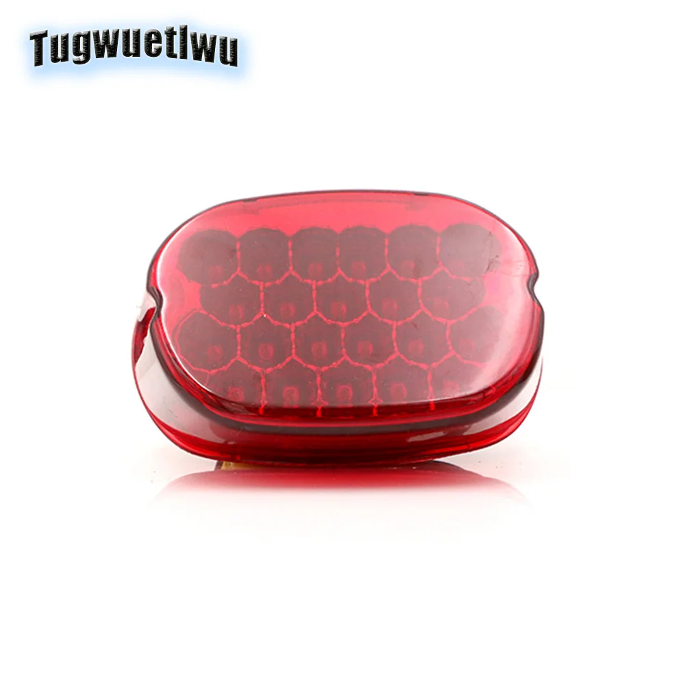 Дым Красный светодиодный Кристалл задние тормоза задний фонарь для Harley Davidson Dyna