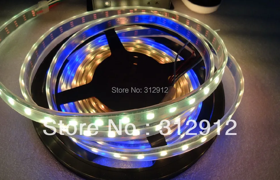 4m DC5V WS2812B BLACK PCB led pixel srip IP68 60pcs WS2812B/M с 60 пикселями|Светодиодные ленты| |