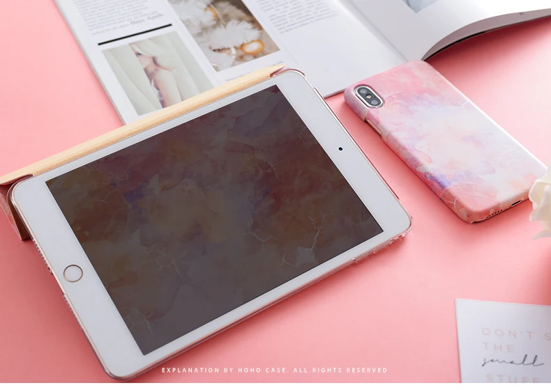 Мрамор магнит из искусственной кожи чехол откидная крышка для iPad Pro 9,7 air 10,5 10,2 11 12,9 Mini2 на возраст 3, 4, 5, планшетный чехол для iPad 9,7 7th