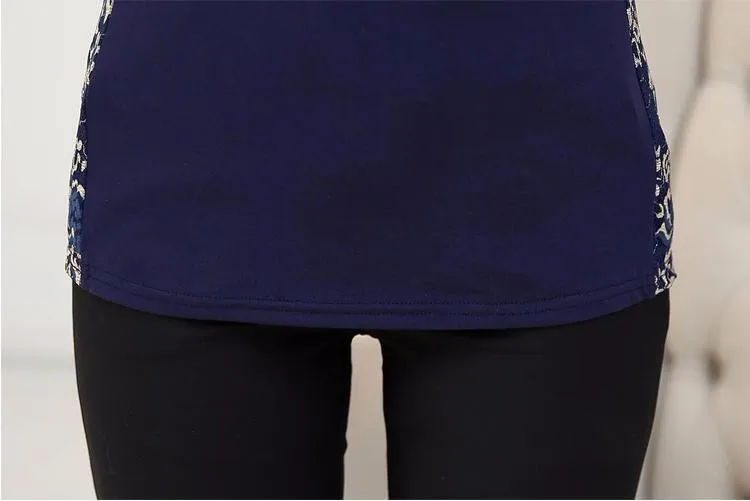 Blusas mujer de moda Женская кружевная блузка, рубашки размера плюс, женские кружевные топы с длинным рукавом