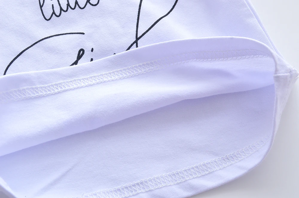 Комплект одежды из 3 предметов для новорожденных девочек футболка с надписью