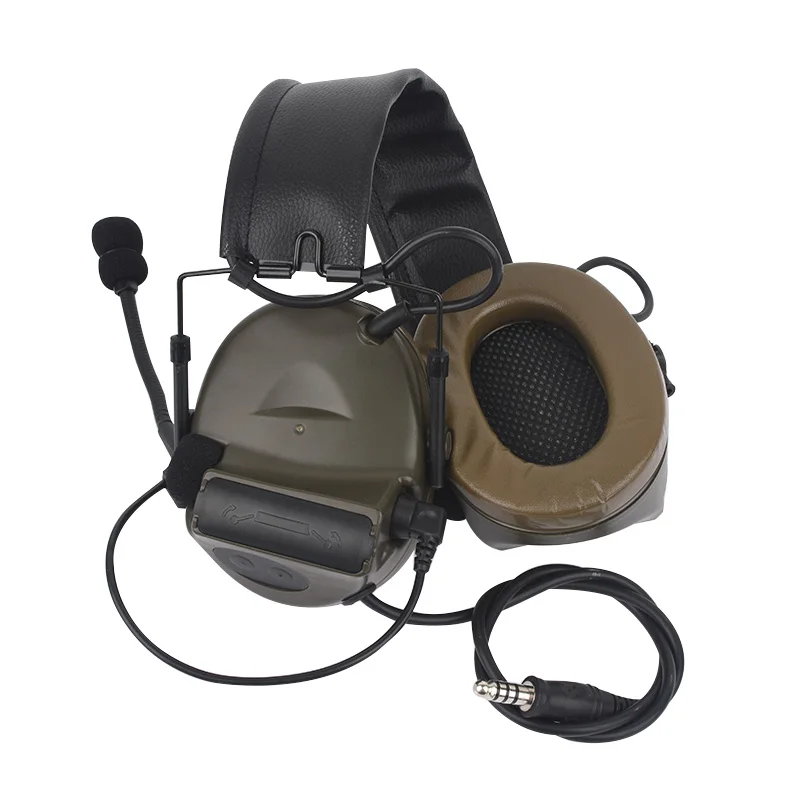 Бежевый SEIGNEER Tactical comtac II peltor Наушники Без функции шумоподавления Коммуникационный наушник новая версия Z151 - Цвет: Бежевый