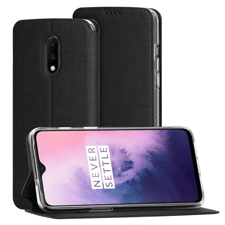 Для Oneplus 7 PRO чехол для телефона Мягкий противоударный защитный кожаный флип анти