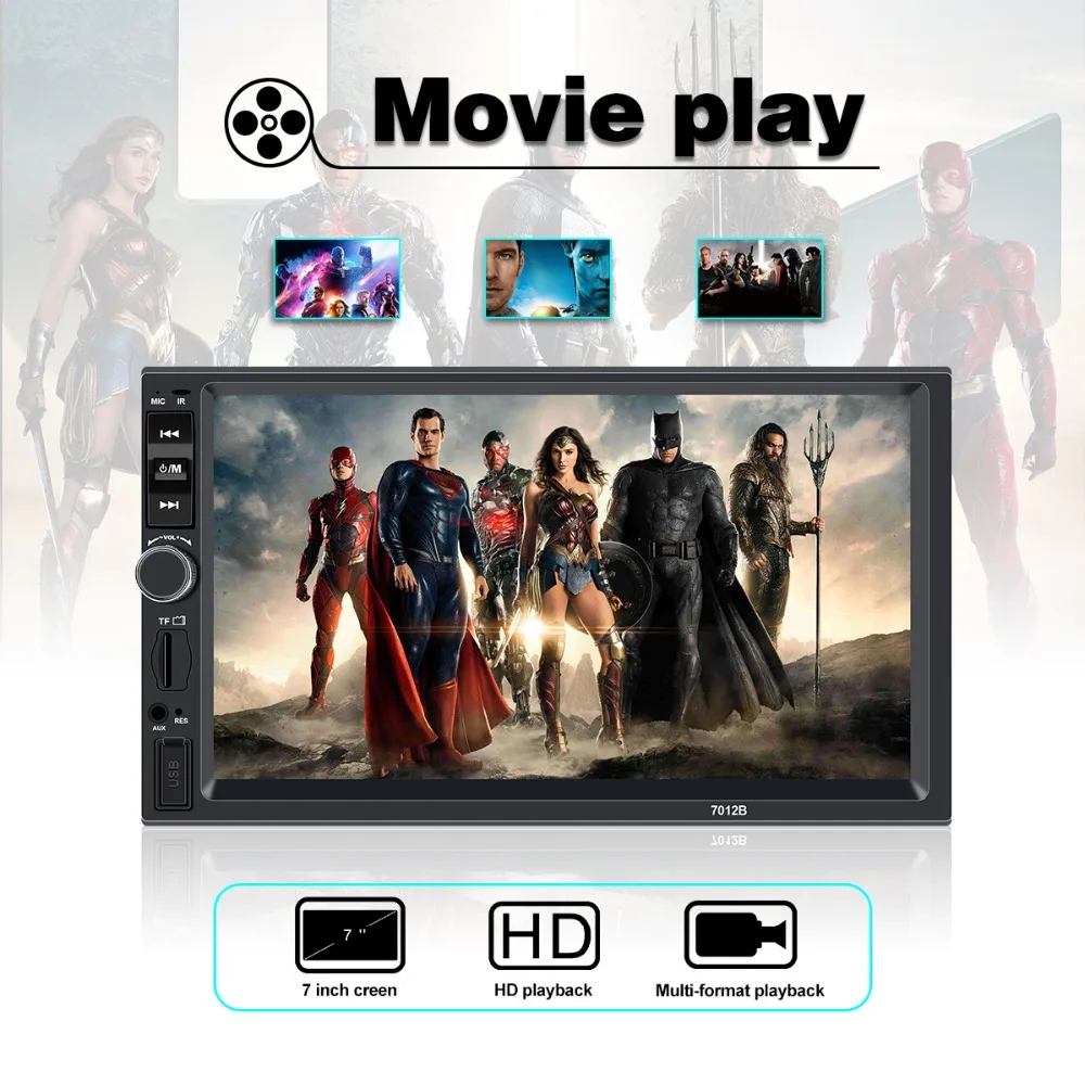 2 din автомагнитола coche recorder Bluetooth 2din 12 В плеер 7 "HD сенсорный экран MP3 MP5 Авто аудио