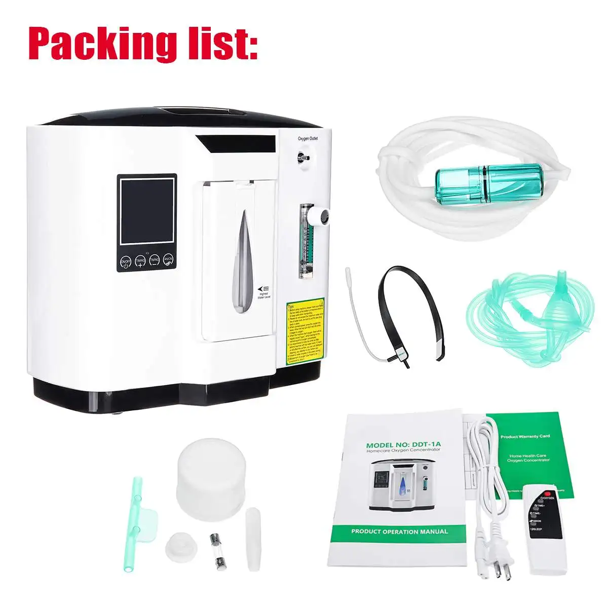 

6L Adjustable Portable Oxygen Generator Concentrator Home Medical Machine Quiet Brand New