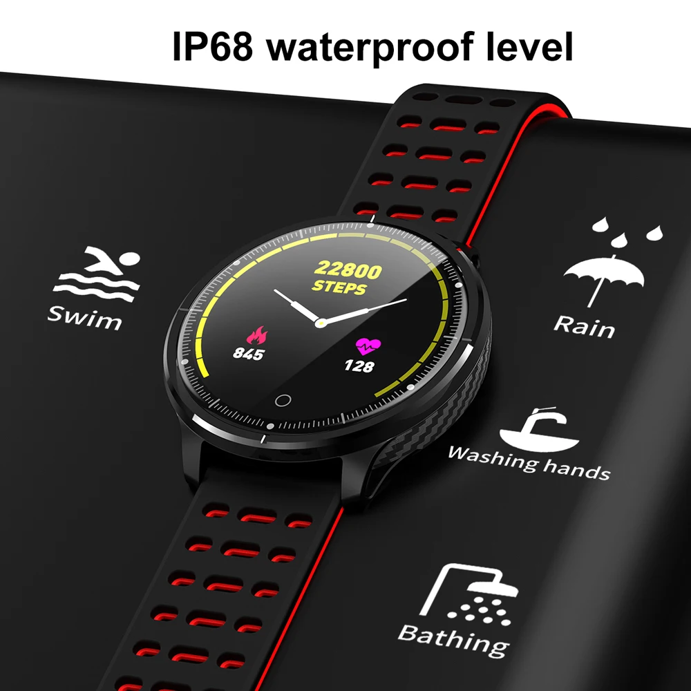 IP68 Водонепроницаемый P71 Смарт часы сердечного ритма крови Давление монитор