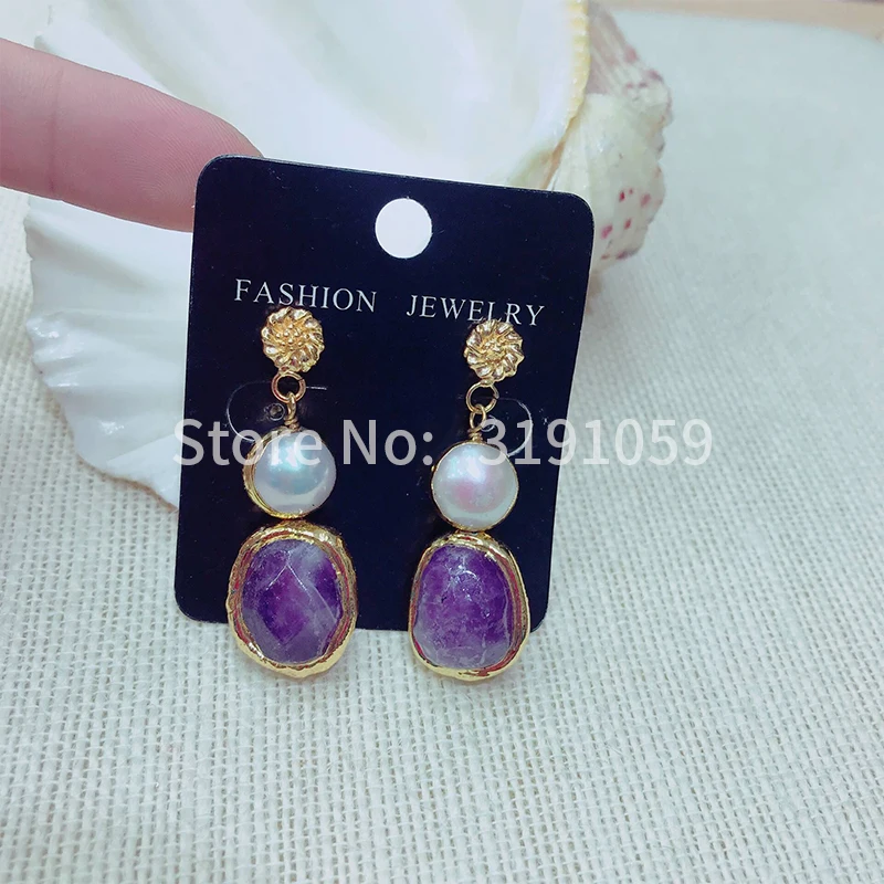 

Temperamental individual character matchs contracted eardrop tide person natural stone earring