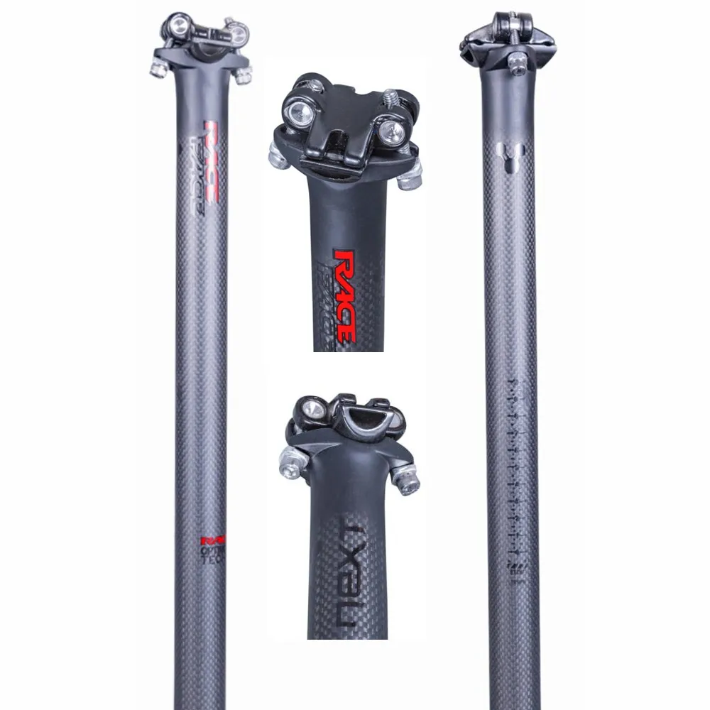 Гонка лицо рядом труба из углеродистого волокна 3K карбоновый Подседельный штырь