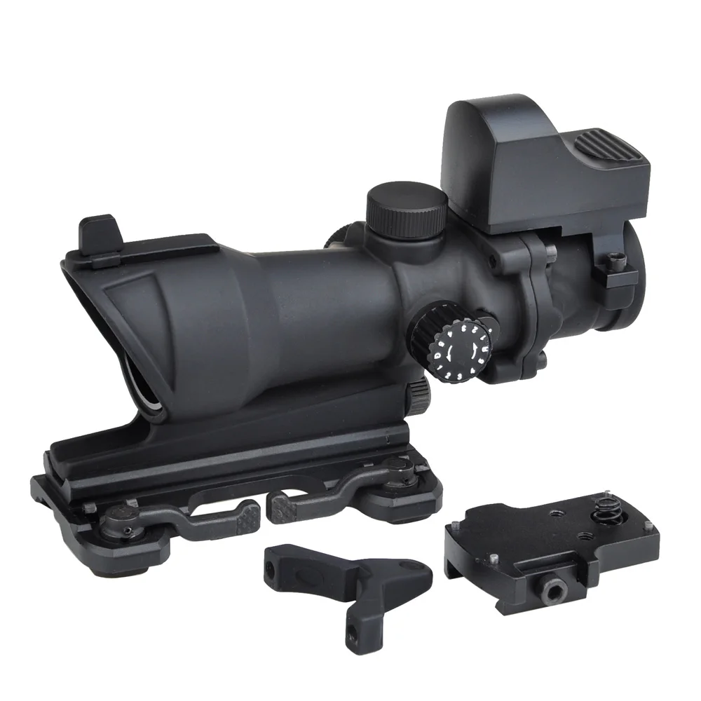 SEIGNEER ACOG 4*32 прицел красный/зеленый охотничий Снайперский с 20 мм креплением охота QD