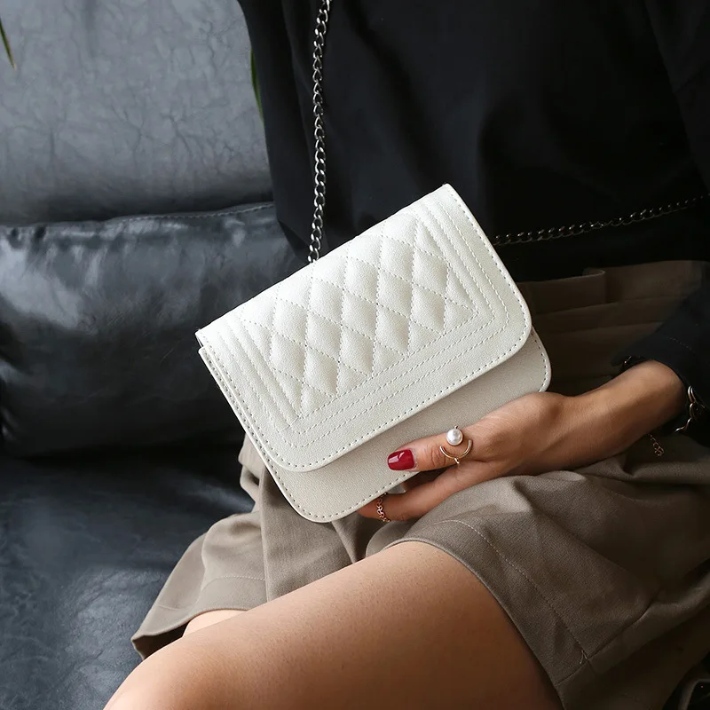 Женская сумка мессенджер с магнитной цепочкой из ПУ кожи|pu bag|brand shoulder bagdesigner bag |