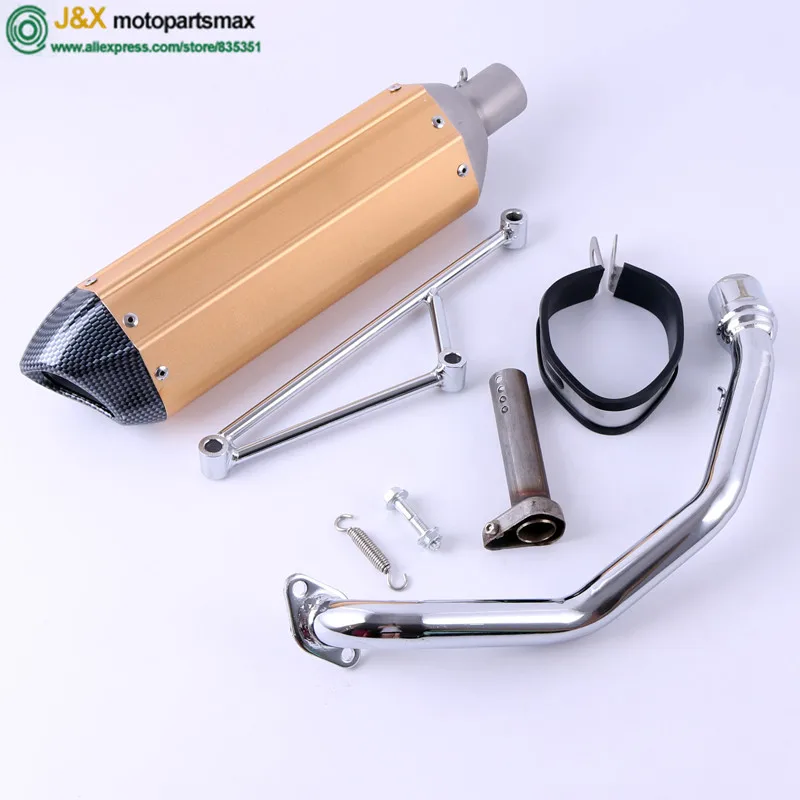 GY6 125 150 cc полная система Мотоцикл Скутер yoshimura слипоны глушитель выхлопной трубы