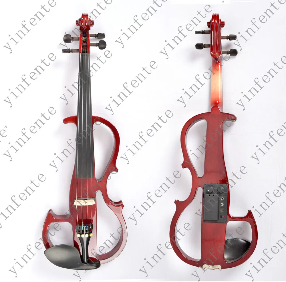 Скрипка новая 4/4 электрическая скрипка из цельной древесины бесшумные тонкие