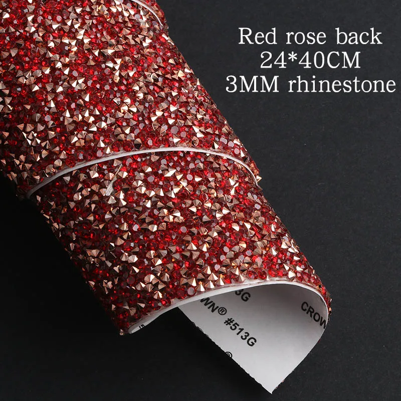Rose back 3mm Resin rhinestone mesh Applique Hotfix Iron On Strass Mesh Banding In Roll For Wedding Dresses Crafts SOWOO | Дом и сад
