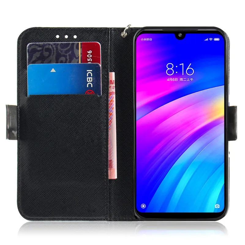 Чехол для телефона Etui, чехол для Xiaomi Redmi 6 pro 6A 7 7A S2 Y2 Note 7 Note 6 K20 Pro, чехол с 3D кошкой, пандой, откидной Чехол