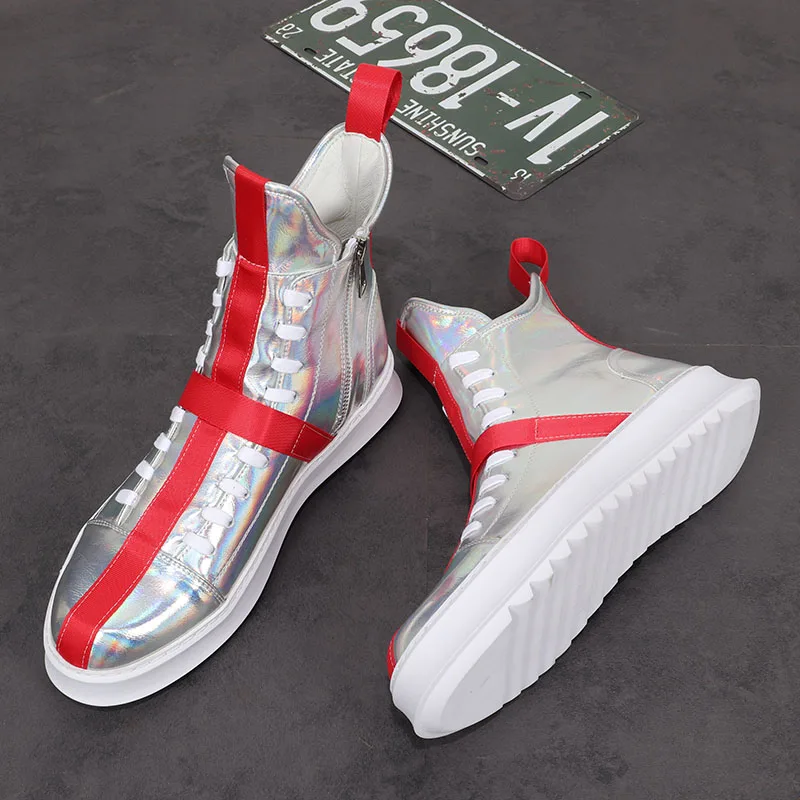 Роскошные уличные туфли мужские кожаные Повседневные Удобные на плоской подошве