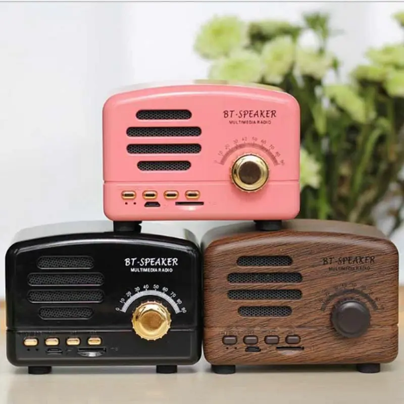 JOYTOP Ретро Bluetooth Динамик Портативный мини Динамик s Поддержка TF карты игральные FM радио Hands-Free для телефона ПК Беспроводной Динамик s