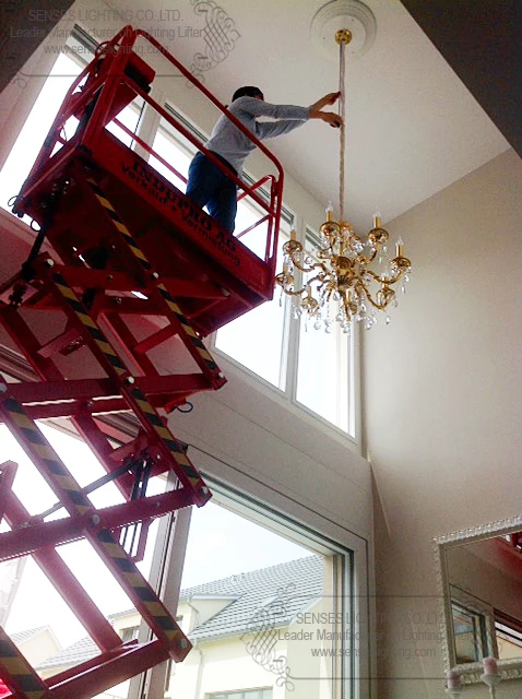 50кг 7 м Лебедка для освещения лампа понижающее устройство лебедка система легкий