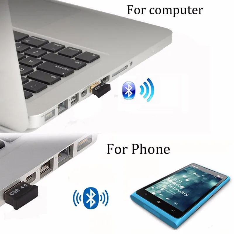 Беспроводной USB Bluetooth адаптер V4.0 Dongle Музыка Звук приемника Adaptador 3 Мбит/с для