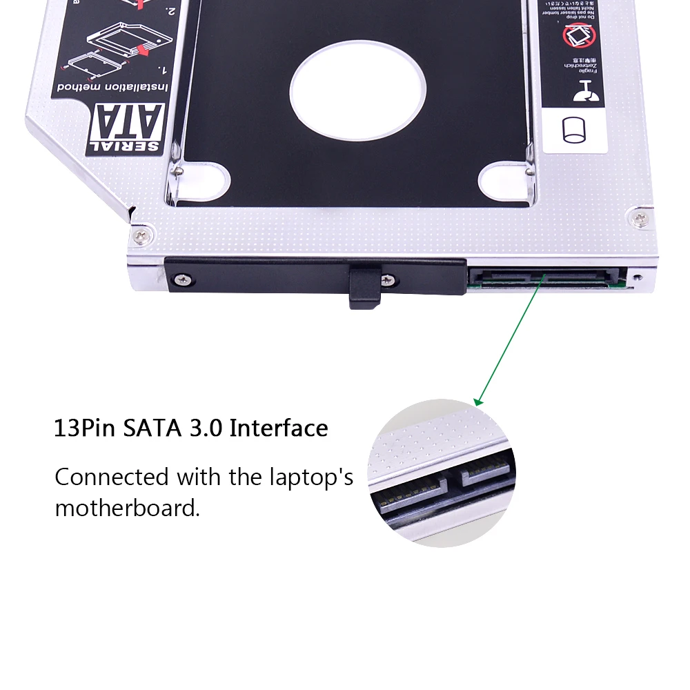 Алюминиевый корпус CHIPAL для второго жесткого диска SATA iii 12 7 мм 2 5 дюйма SSD Lenovo ThinkPad