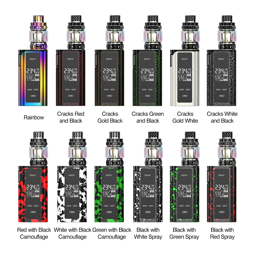 Оригинальный IJOY Captain PD270 Новый комплект с 234 Вт Бокс мод Diamond Sub Ohm бак электронные