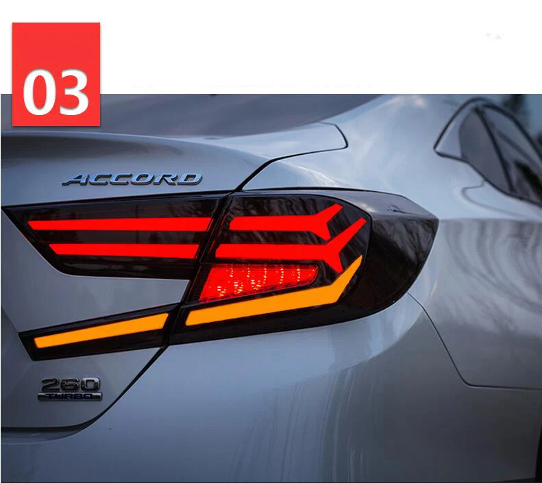 Автомобильный стильный задний фонарь, задний фонарь, чехол для Honda Accord светодиодный задний фонарь, чехол для Accord, задний фонарь, крышка багажника