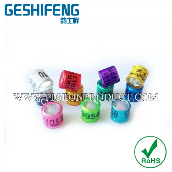 Бесплатная доставка 100 шт на заказ с флагом голубиное кольцо для голубиных